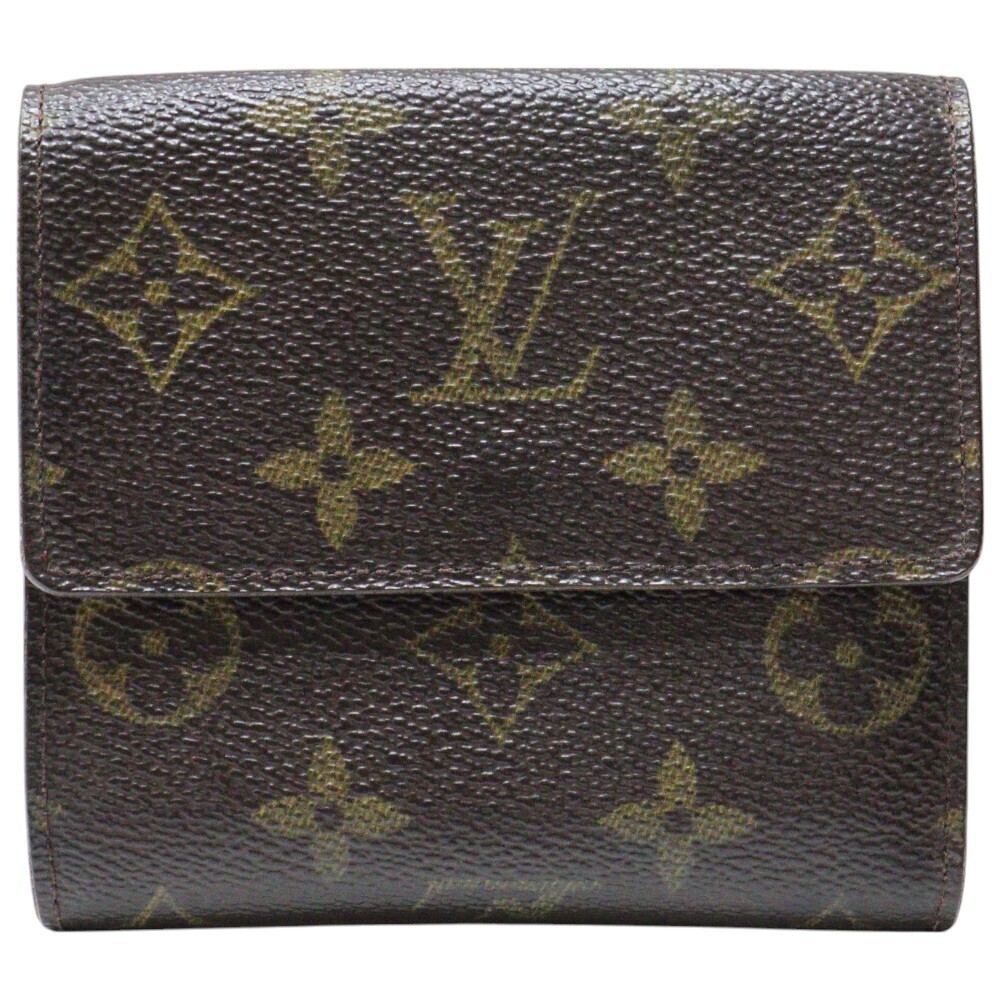 Louis Vuitton Monogram Portemonnaie Billet Brown fold Credit Wallet Carte Bi